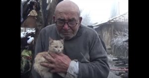 Turkse man raakt alles kwijt na een hevige brand. Op zijn kitten na..