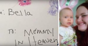 4-jarig meisje wil een verjaardagstaart naar haar moeder in de hemel sturen…