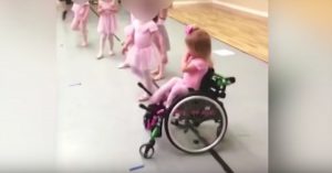 Dit kleine meisje met extreem breekbare botten droomt ervan om ballerina te worden..
