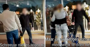 Het uitschot van de maatschappij: hufterige taxichauffeur jaagt kreupele vrouw op..