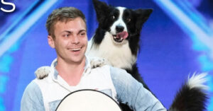 Schattige hond voert geweldige trucjes uit met z’n baasje!
