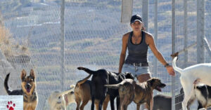Terwijl de rest van de wereld naar Santorini gaat voor luxe vakanties geeft deze vrouw álles op!