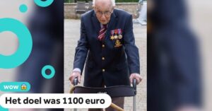 Man van 100 jaar haalt met zijn looprek enorm (!) bedrag op voor de zorg