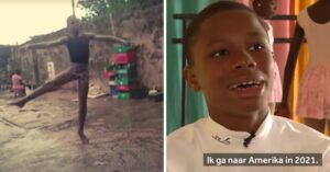 11-jarige jongen uit Nigeria wordt uitgelachen door vrienden omdat hij ballet danst…