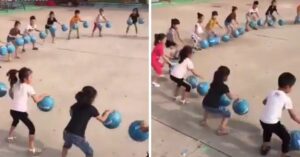 Deze oefening van kids op de Chinese peuterschool werd al bijna 40 miljoen keer bekeken!