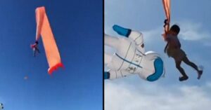 Levensgevaarlijk: 3-jarig kind wordt meters de lucht in getrokken door vlieger…