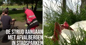 Veel mensen hebben er moeite mee om hun afval mee te nemen uit de stadsparken