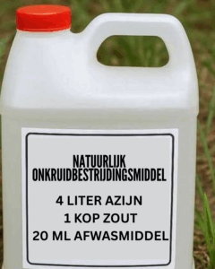 Mijn oma zweert bij dit doe-het-zelf recept tegen onkruid.