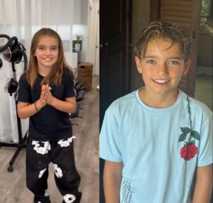 VIDEO: Xess Xava (zoontje Yolanthe en Wesley Sneijder) is naar de kapper geweest