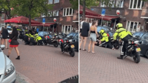Meer dan 10 agenten nodig voor de aanhouding van schreeuwende vrouw..