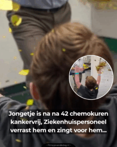 Deze kleine strijder heeft zijn ziekte overwonnen..