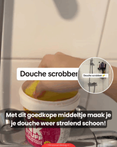 Met dit goedkope middeltje maak je je douche weer stralend schoon!