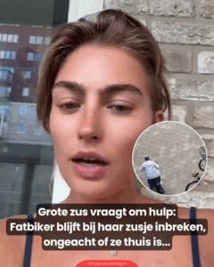 Fatbiker blijft bij haar zusje inbreken, ongeacht of ze thuis is…