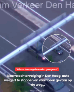 Bizarre achtervolging in Den Haag: auto weigert te stoppen en vormt een gevaar op de weg…