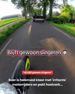 Deze boer op de trekker is er helemaal klaar mee..