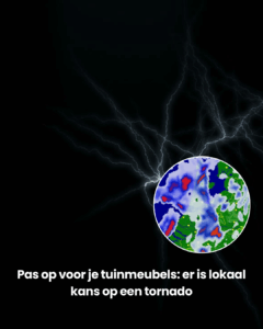 Pas op: Vanmiddag nog kans op tornado’s