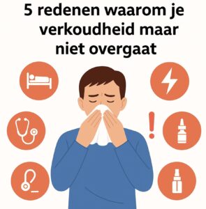 5 redenen waarom je verkoudheid maar niet overgaat