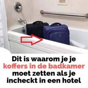 Dit is waarom je je koffer altijd in de badkuip moet zetten als je incheckt in een hotel