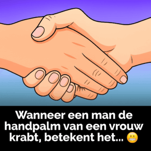 Dit is wat het betekent als een man over de handpalm van een vrouw krabt..
