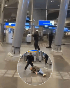 Bizarre beelden opgedoken van mishandeling van man op Station Amsterdam Zuid