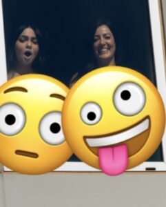 Heren hadden wel een leuk uitzicht vanuit hun hotelkamer in Amsterdam