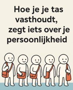 Hoe je je tas vasthoudt, zegt iets over je persoonlijkheid.