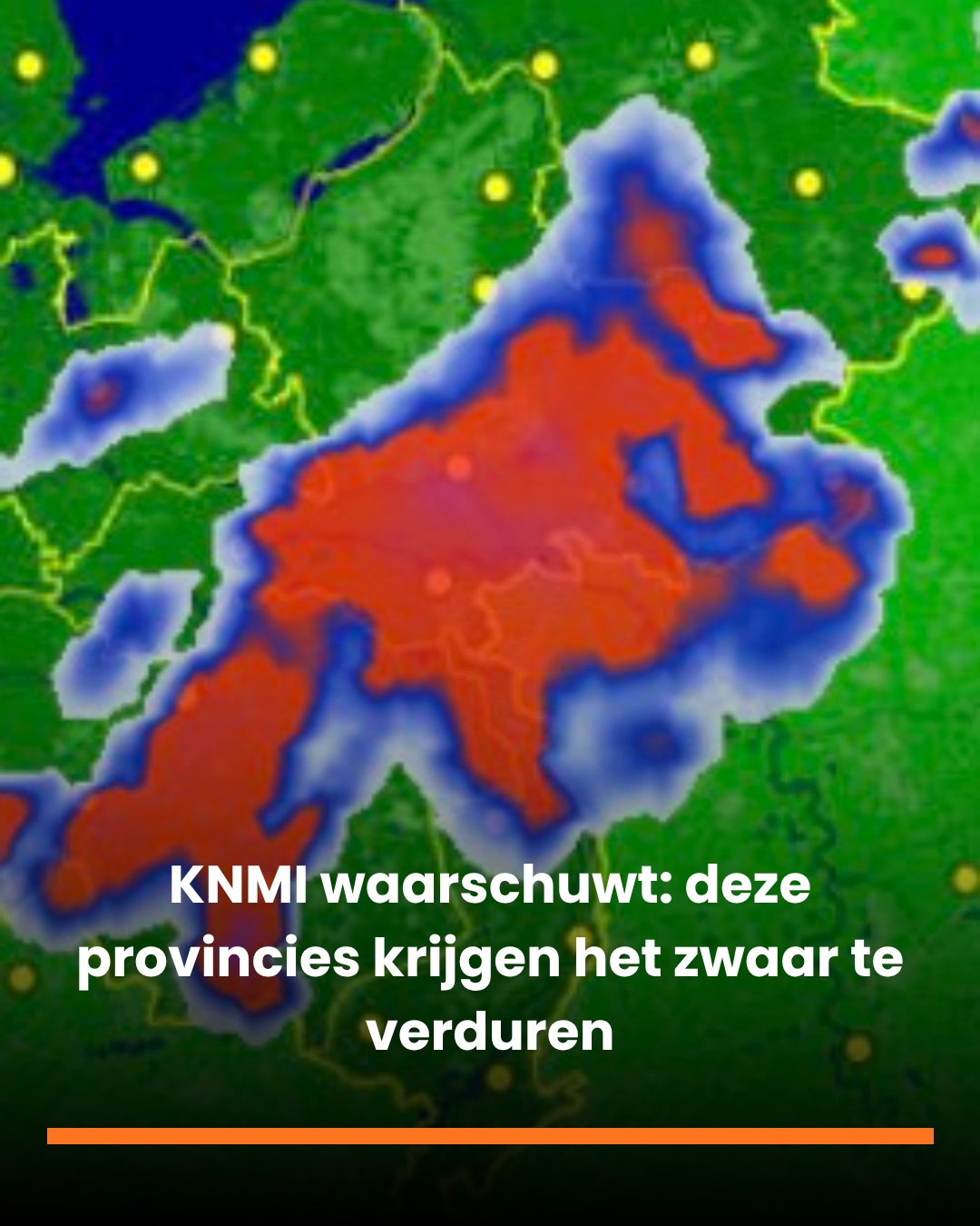 Code geel vandaag: KNMI waarschuwt voor zware onweersbuien